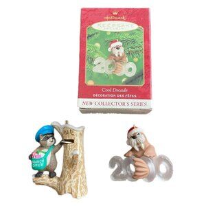 Hallmark Ornaments Christmas Vintage Cool Decade Santa Walrus/Mail Call  1989